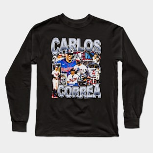 Carlos Correa Vintage Bootleg Long Sleeve T-Shirt